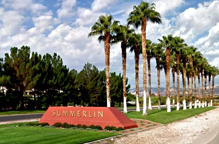 Summerlin community entrance in Las Vegas