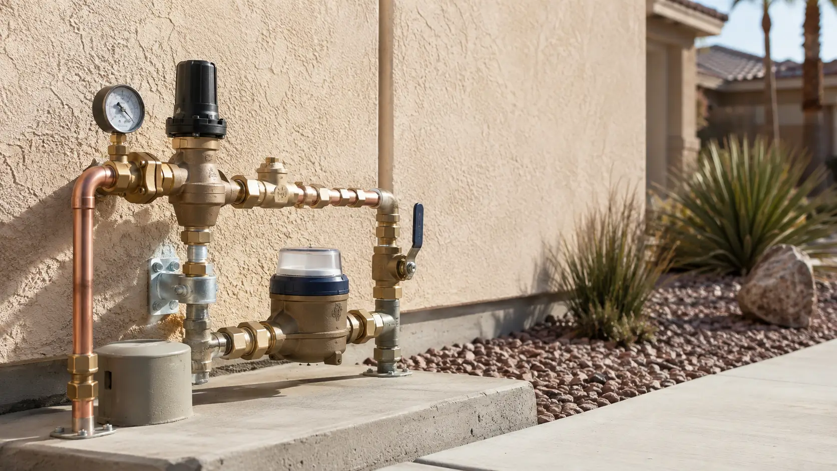Water meter and pressure regulator service in Las Vegas